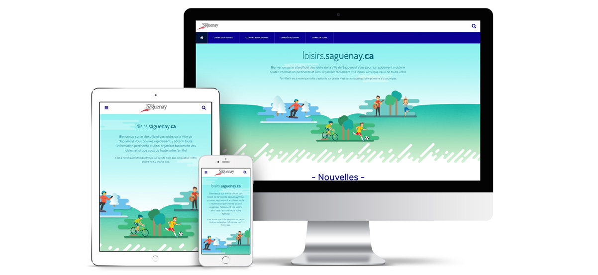 Site web Loisirs Saguenay